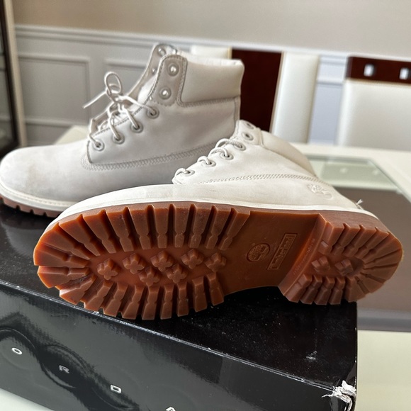 Cream Timberland Boots